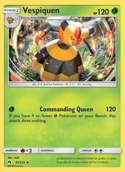 Vespiquen card in English