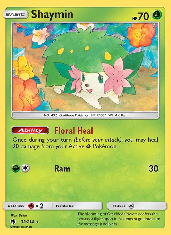 Shaymin card in English