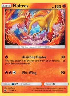 Moltres card in English