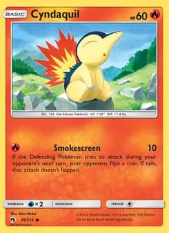 Cyndaquil card in English