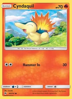 Cyndaquil card in English