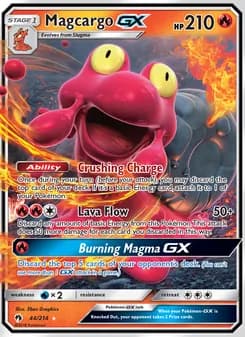 Magcargo GX card in English