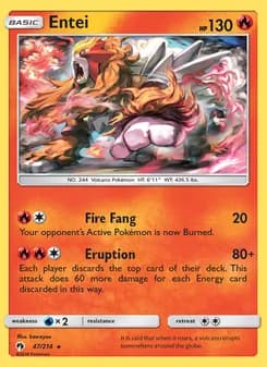 Entei card in English