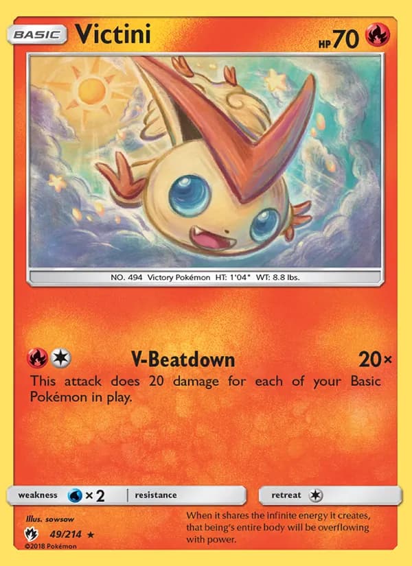 Victini card in English