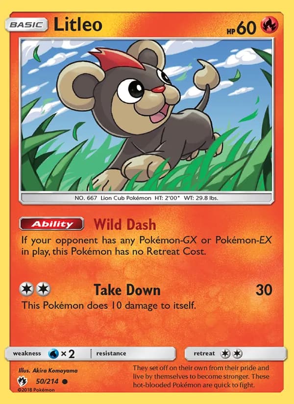 Litleo card in English