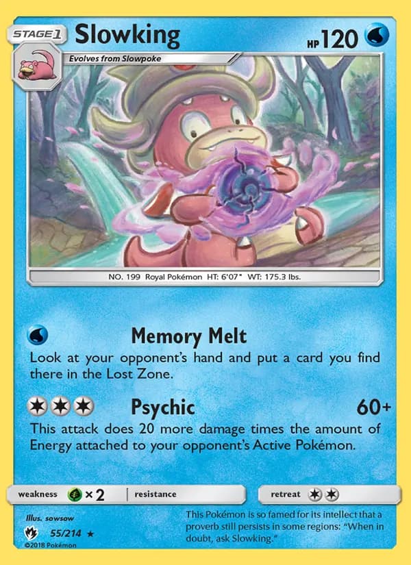Slowking card in English