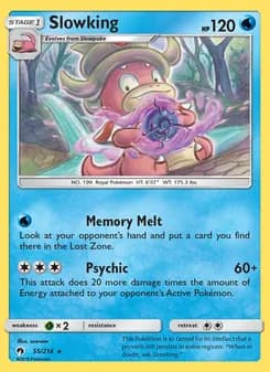 Slowking card in English