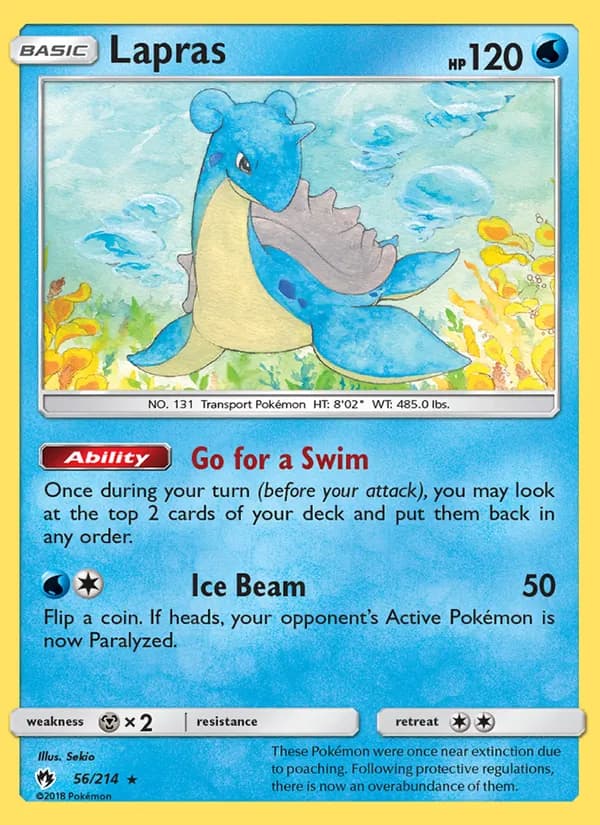 Lapras card in English