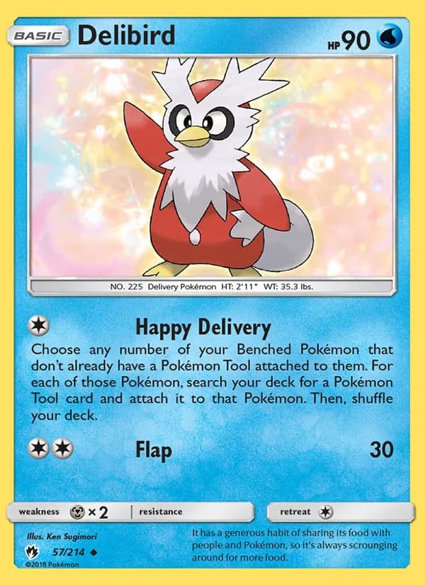 Delibird card in English