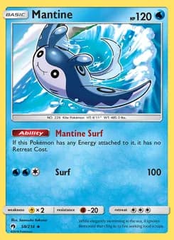 Mantine card in English