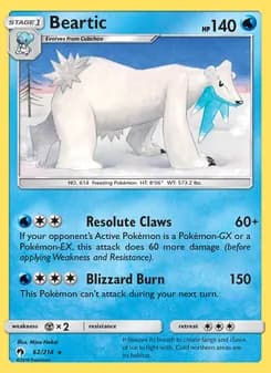 Beartic card in English