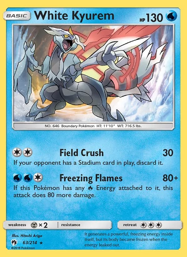 White Kyurem card in English