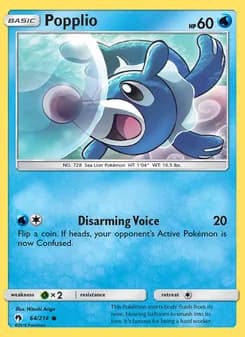 Popplio card in English