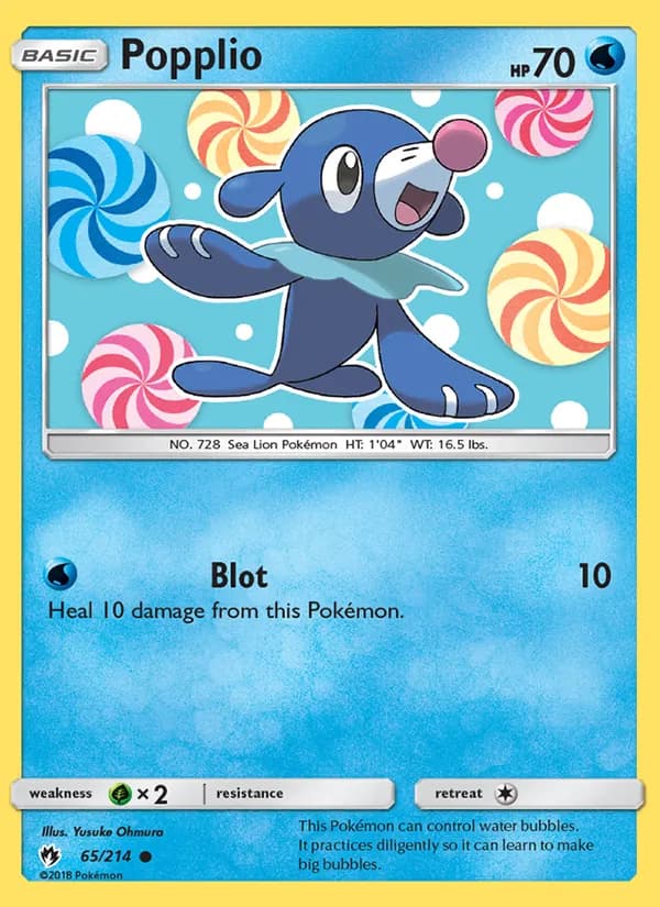 Popplio card in English