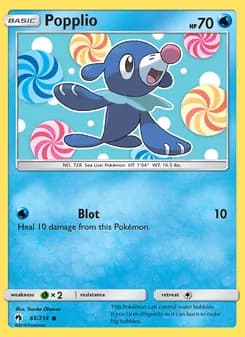 Popplio card in English