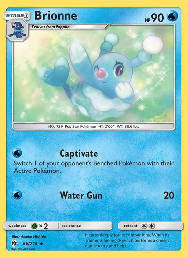 Brionne card in English