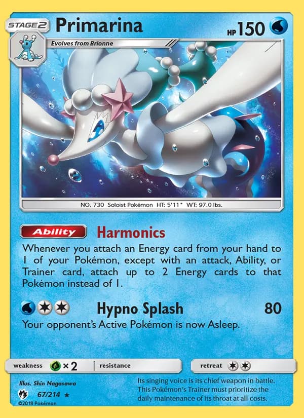 Primarina card in English