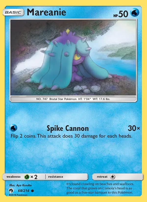 Mareanie card in English