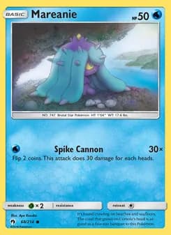 Mareanie card in English