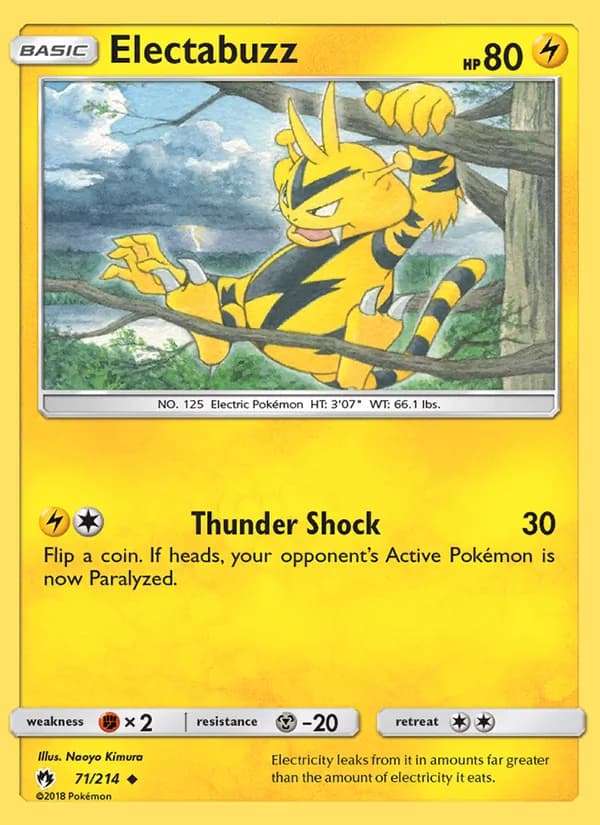 Electabuzz card in English