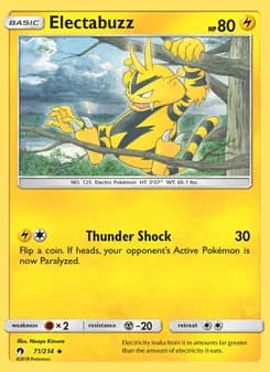 Electabuzz card in English