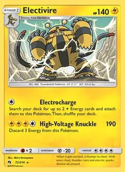 Electivire card in English