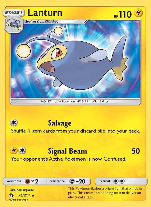 Lanturn card in English