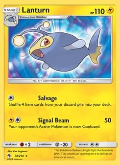 Lanturn card in English