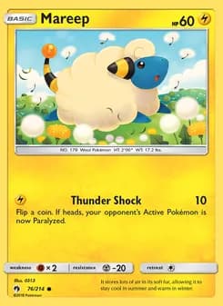 Mareep card in English