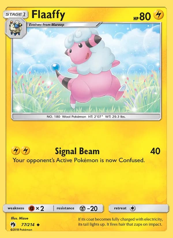 Flaaffy card in English