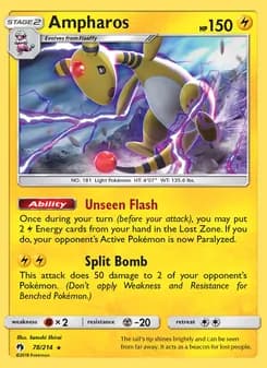 Ampharos card in English