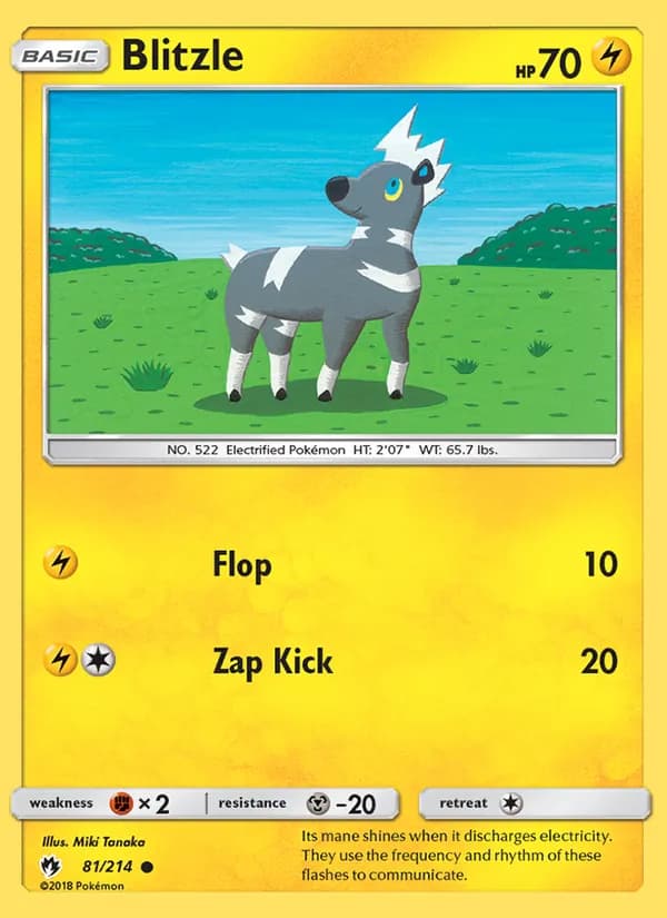 Blitzle card in English