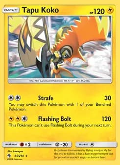 Tapu Koko card in English