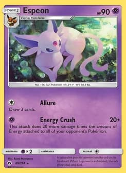 Espeon card in English