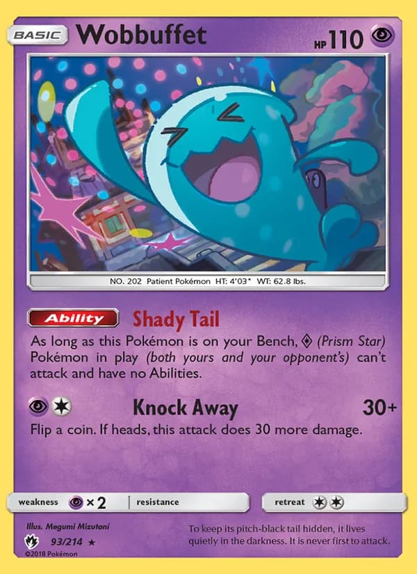 Wobbuffet card in English