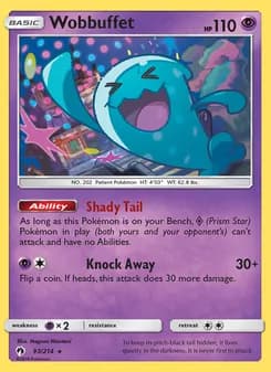 Wobbuffet card in English