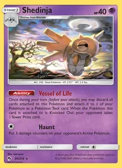 Shedinja card in English