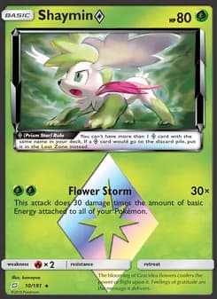 Shaymin ◇ card in English