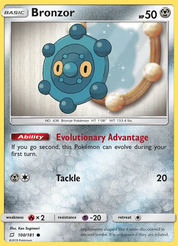 Bronzor card in English