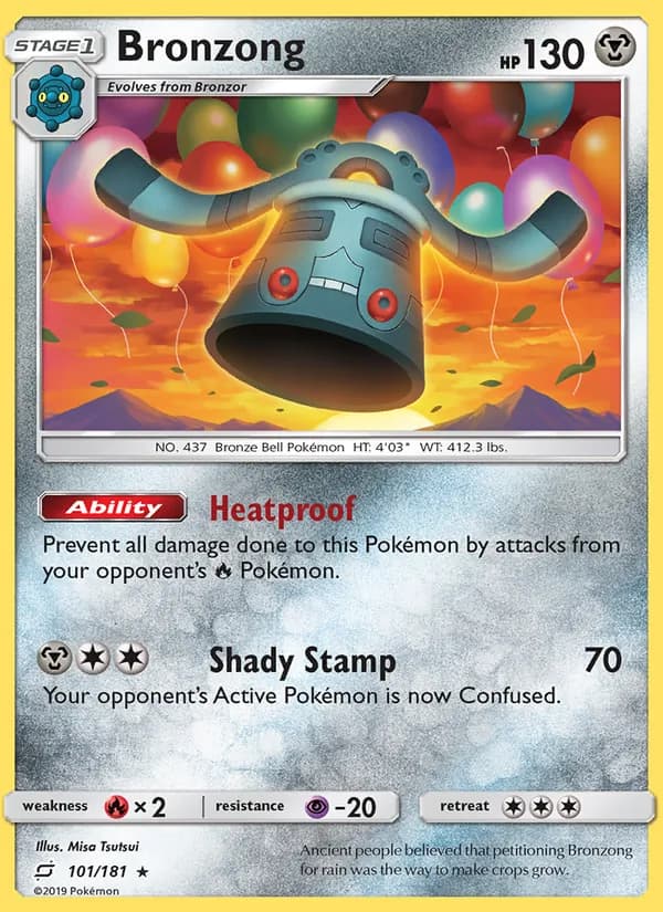 Bronzong card in English