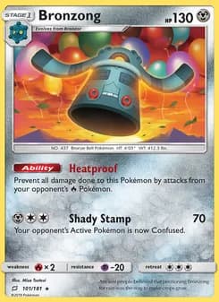 Bronzong card in English