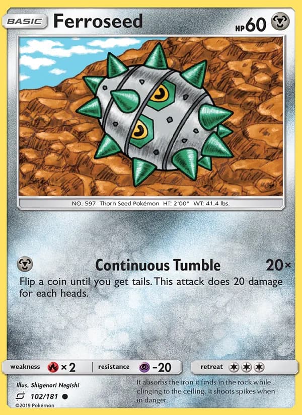 Ferroseed card in English