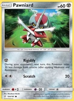 Pawniard card in English