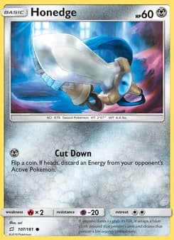 Honedge card in English