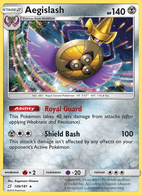 Aegislash card in English