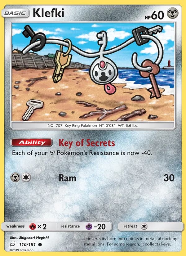 Klefki card in English