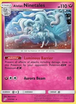 Alolan Ninetales card in English
