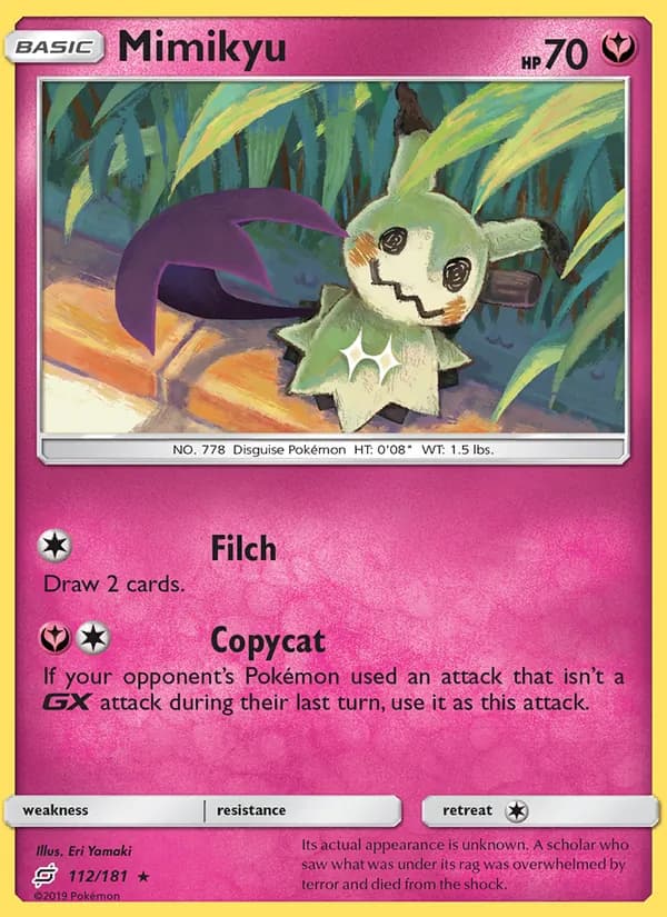 Mimikyu card in English