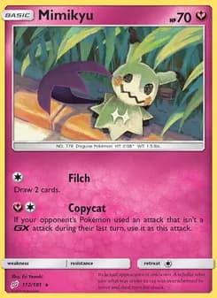 Mimikyu card in English