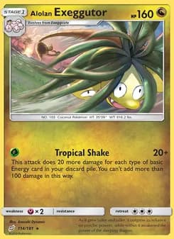 Alolan Exeggutor card in English